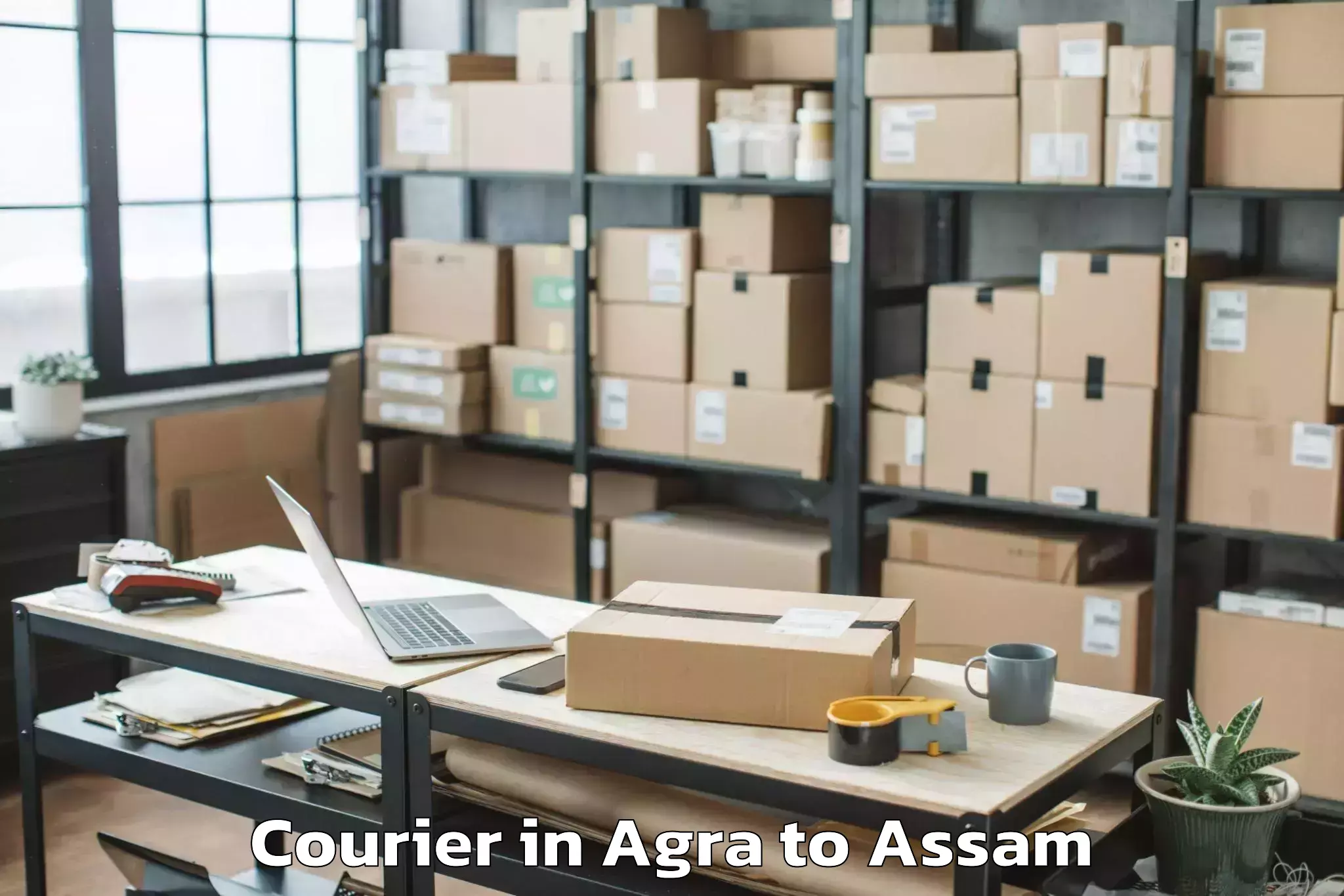 Affordable Agra to Laharighat Courier